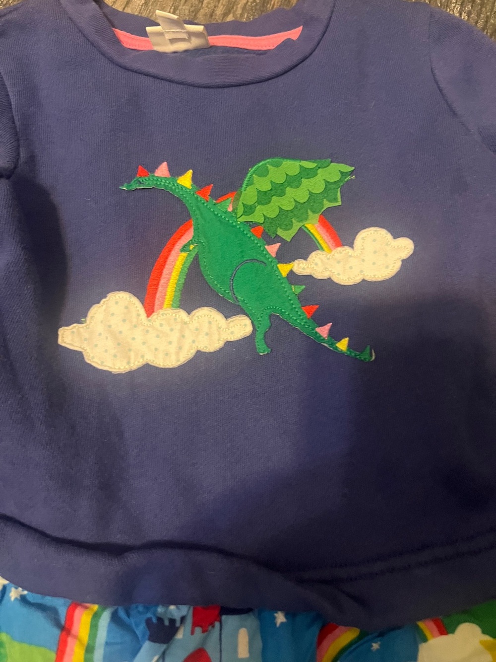 Kids' Dragon Appliqué
Dress In Multi Dragon Sky - Picture 3 of 4